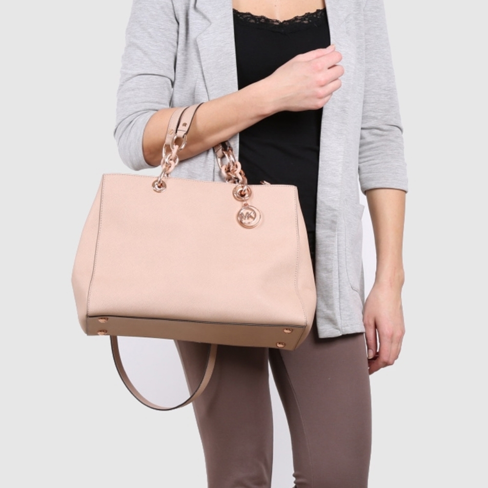 MK Cynthia Large Saffiano Old Pink Bag